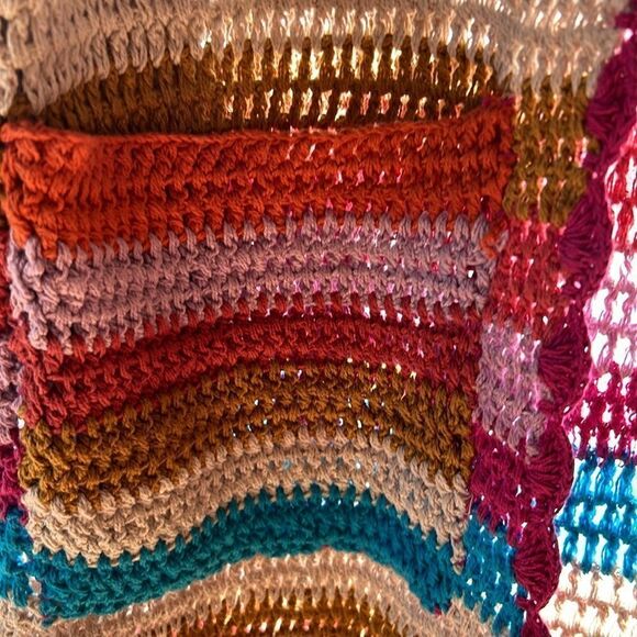 XiRENA Arlet Dream State long sleeve midi crochet cardigan cotton stripes XS - Picture 10 of 17